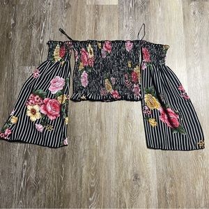 Off the shoulder floral top